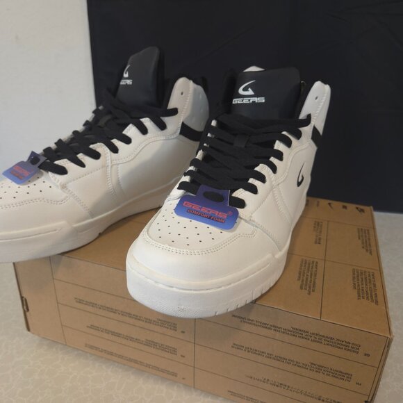 New With Tag All White Geer Sneakers Size 11 Very Nice! - Picture 6 of 7